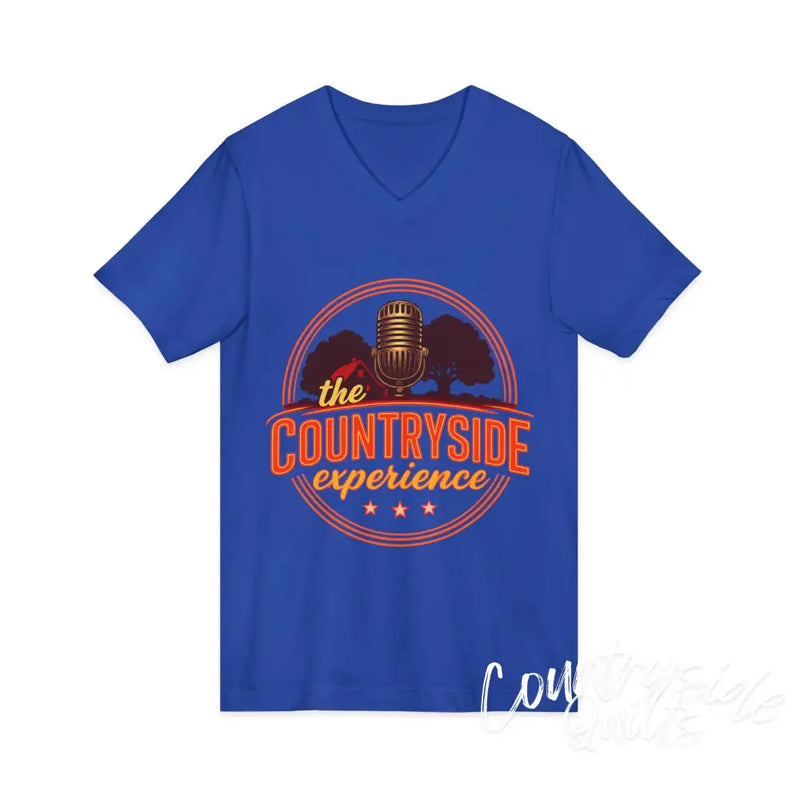 The Countryside Experience V-Neck Tee Unisex Country Music