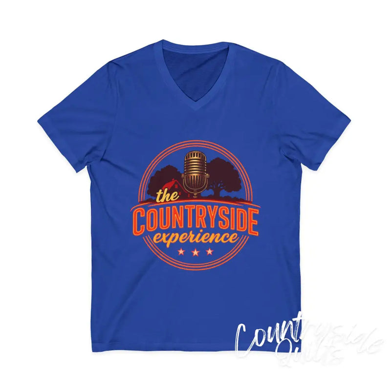 The Countryside Experience V-Neck Tee Unisex Country Music