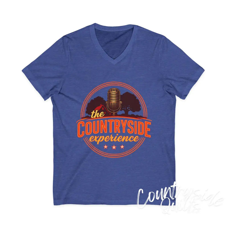 The Countryside Experience V-Neck Tee Unisex Country Music