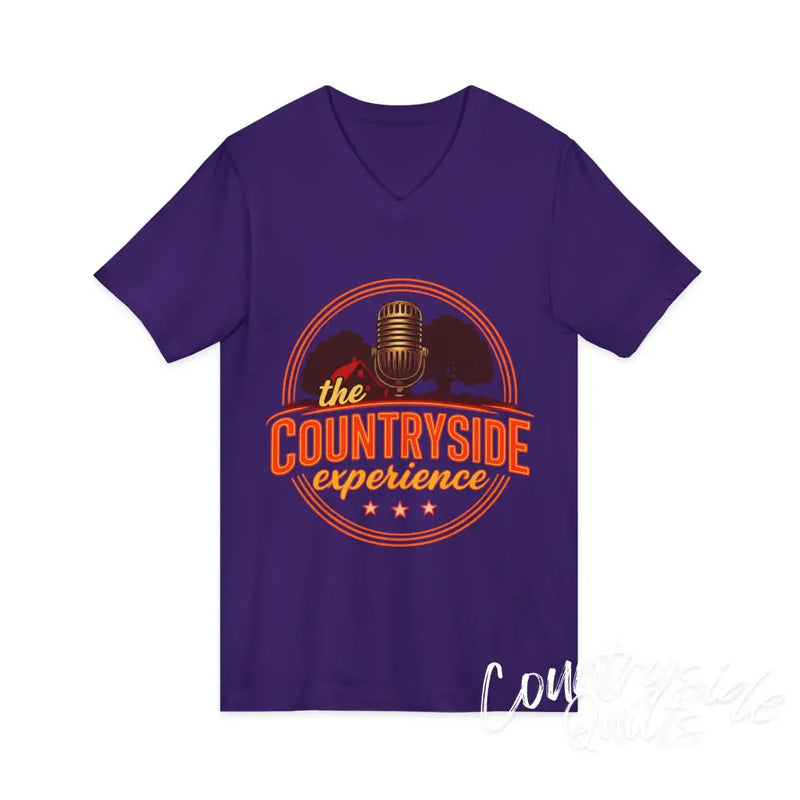 The Countryside Experience V-Neck Tee Unisex Country Music