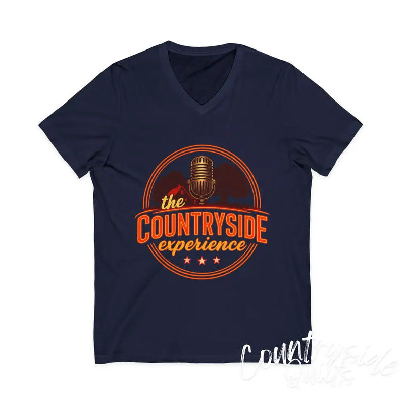 The Countryside Experience V-Neck Tee Unisex Country Music