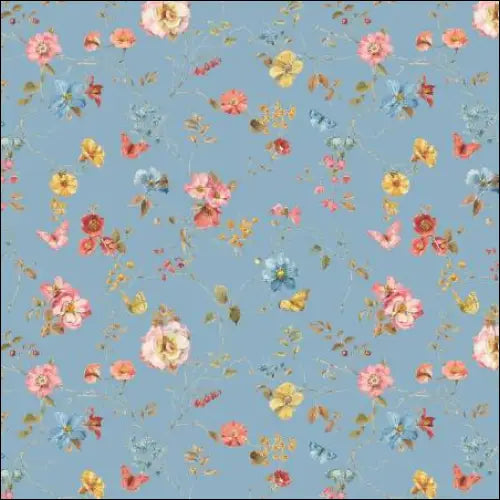 Countryside Floral Blue 44’’ / 45’’ Width C14533-Blue