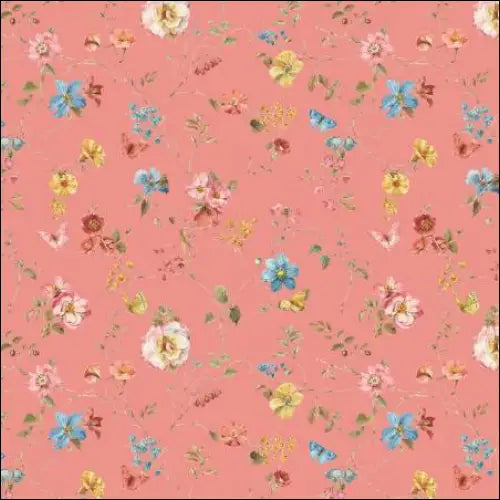 Countryside Floral Coral 44’’ / 45’’ Width C14533-CORAL