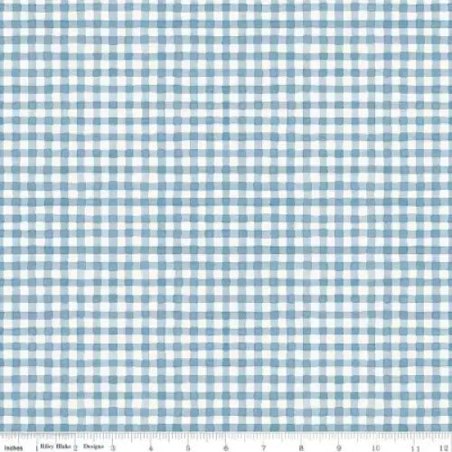 Countryside Gingham Blue 44’’ / 45’’ Width C14537-BLUE