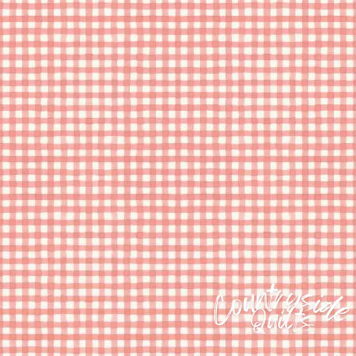 Countryside Gingham Coral 44’’ / 45’’ Width C14537-CORAL