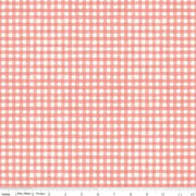 Countryside Gingham Coral 44’’ / 45’’ Width C14537-CORAL