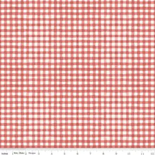 Countryside Gingham Red 44’’ / 45’’ Width C14537-RED