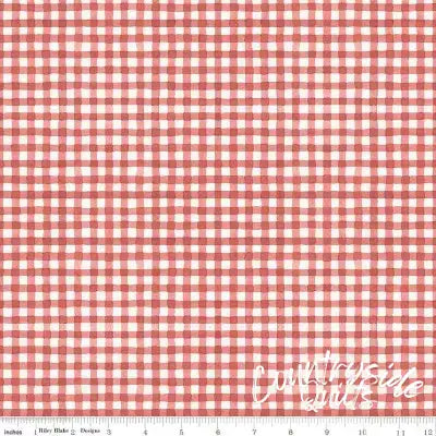 Countryside Gingham Red 44’’ / 45’’ Width C14537-RED