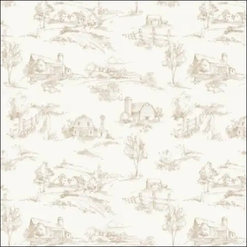 Countryside Scenery Sand 44’’ / 45’’ Width C14532-SAND