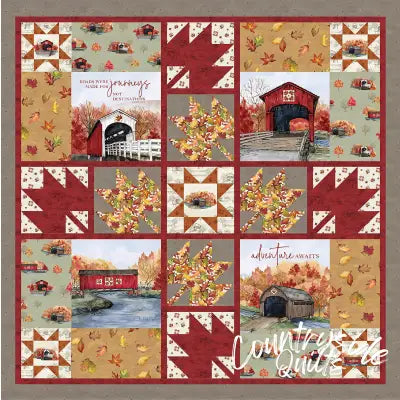 Covered Bridges in Fall Fall Journeys Quilt Kit
