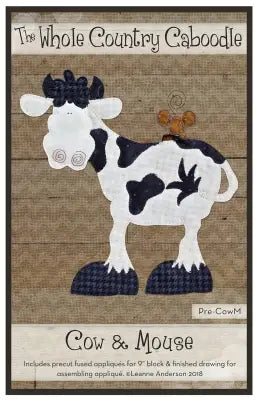 Cow & Mouse Precut Fused Applique Pack