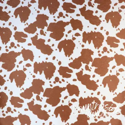 Cow Tan White Faux Fur 5 Yards