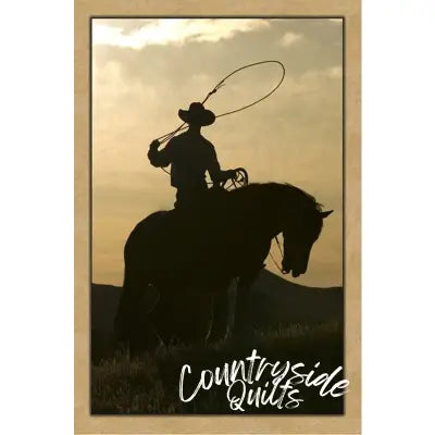 Cowboy Silhouette Panel 16in x 24in