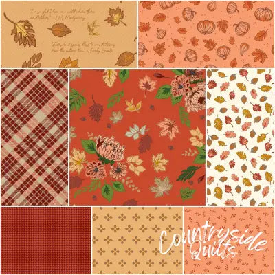 Cozy Autumn 1 Yard Bundle Rusty, 8 Pcs.
