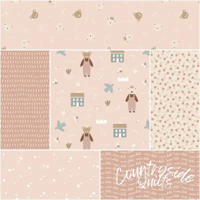 Cozy Bebe 1 Yard Bundle Blush, 6pcs