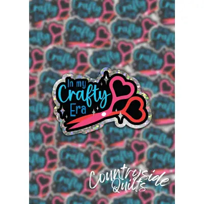 In My Crafty Era Glitter Stickers 6pk