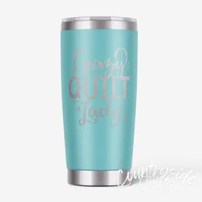 Crazy Quilt Lady Tumbler