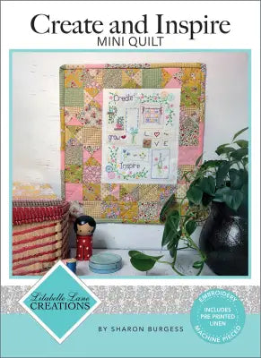 Create & Inspire Mini Quilt - Inc Pre Printed Linen