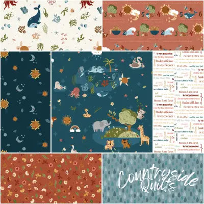 Created with Love 1 Yard Bundle Ocean, 7 Pcs.