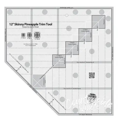 Creative Grids 12in Skinny Pineapple Trim Tool