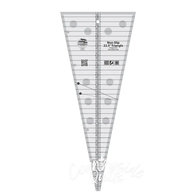 Creative Grids 22.5 Degree Triangle Quilt Ruler Notions