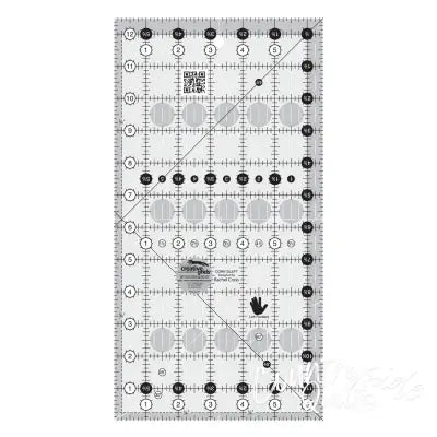 Creative Grids Left Handed Quilt Ruler 6-1/2in x 12-1/2in Rectangle