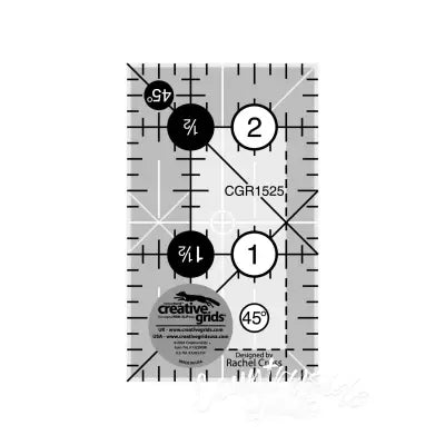 Creative Grids Quilt Ruler 1-1/2in x 2-1/2in Rectangle
