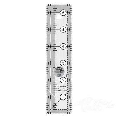 Creative Grids Quilt Ruler 1-1/2in x 6-1/2in Rectangle