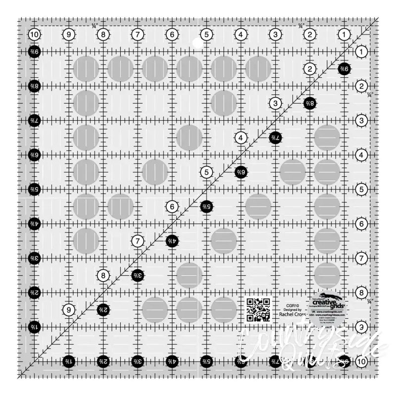 Creative Grids Quilt Ruler 10-1/2in Notions CDS-CGR10