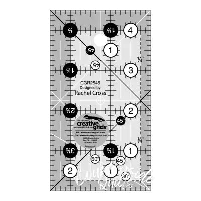 Creative Grids Quilt Ruler 2-1/2in x 4-1/2in Rectangle