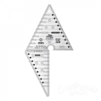 Creative Grids Quilt Ruler 2 Peaks in 1 Triangle