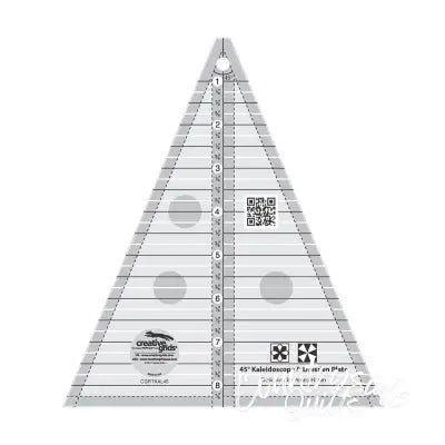 Creative Grids Quilt Ruler 45 Degree Kaleidoscope &amp; Dresden Plate