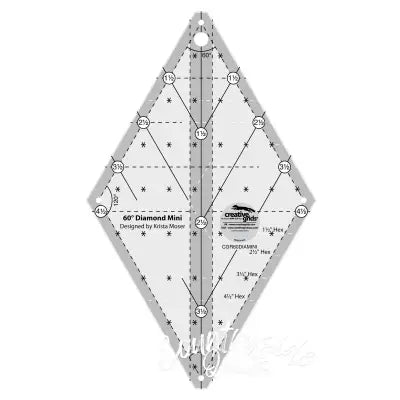 Creative Grids Quilt Ruler 60 Degree Mini Diamond