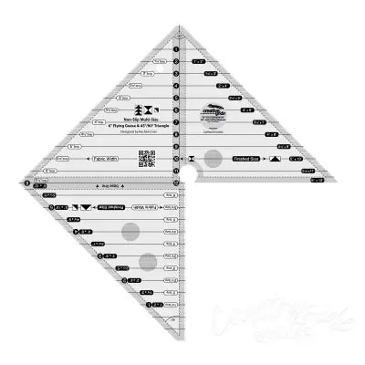 Creative Grids Quilt Ruler 6in Flying Geese &amp; 45 90 Degree Triangle