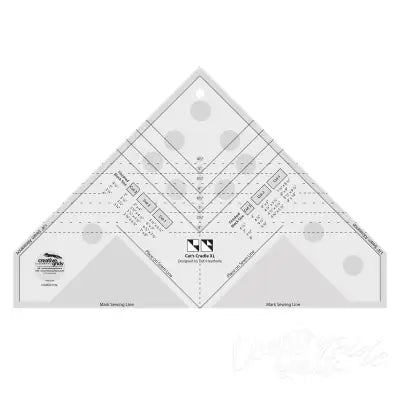Creative Grids Quilt Ruler Cat's Cradle Ruler XL Tool