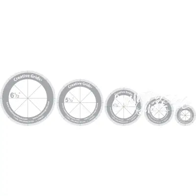 Creative Grids Quilt Ruler Circles Set of 5