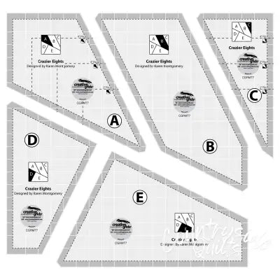 Creative Grids Quilt Ruler Crazier Eights Templates