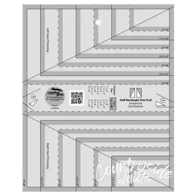 Creative Grids Quilt Ruler Half Rectangle Trim Tool