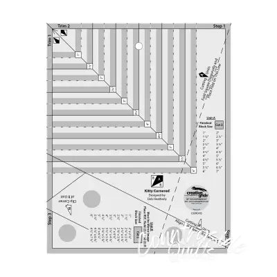 Creative Grids Quilt Ruler Kitty Cornered