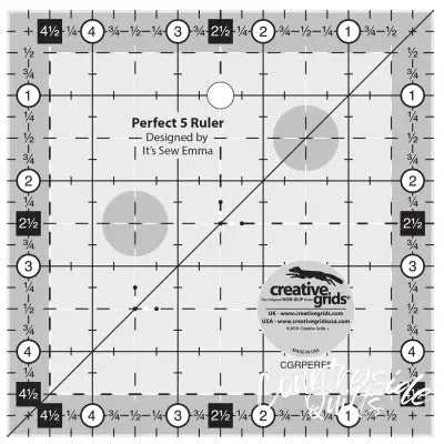 Creative Grids Quilt Ruler Perfect 5 Square