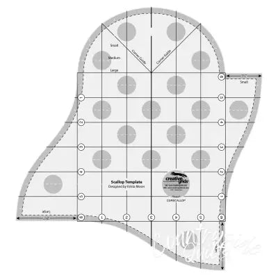 Creative Grids Quilt Ruler Scallop Template