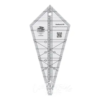 Creative Grids Quilt Ruler Starburst 30 Degree Triangle 9-1/2in