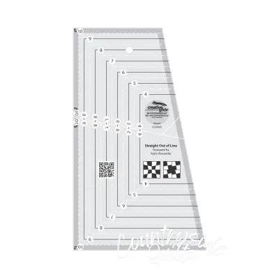 Creative Grids Quilt Ruler Straight Out Of Line 6in x 10in