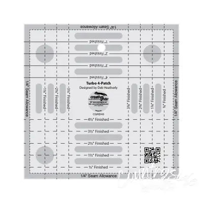 Creative Grids Quilt Ruler Turbo 4-Patch Template