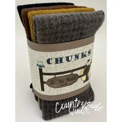 Critter Wool Chunks 5pc 9in x 10in