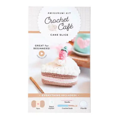 Crochet Café Amigurumi Kit Cake Slice