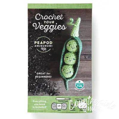 Crochet Your Veggies Amigurumi Kit Peapod
