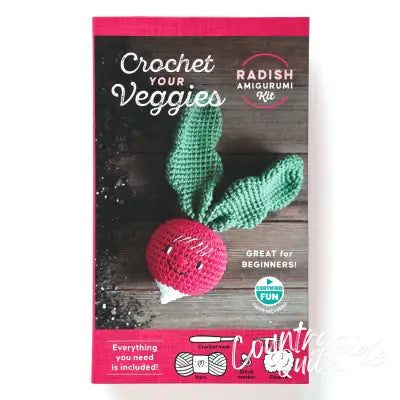 Crochet Your Veggies Amigurumi Kit Radish