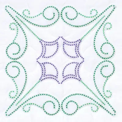 Cross-Stitch Design 18in Quilt Squares
