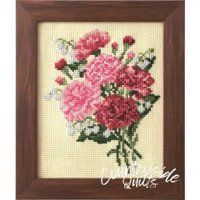 Cross Stitch Kits of Seasonal Flower Arrangement - Carnation Lily of the Valley